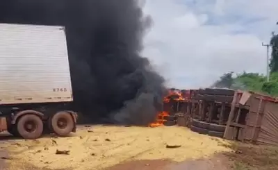 Acidente fatal entre carreta e caminhão baú na BR-163, no Pará, deixa uma vítima