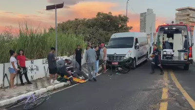 Adolescente de 17 anos é atropelado por van em viaduto de Bauru, São Paulo