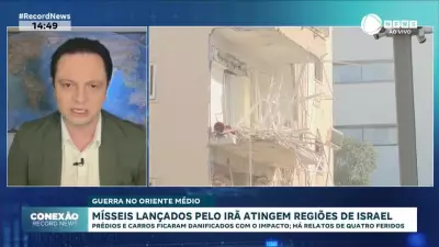 Ataque do Irã a Israel deixa quatro feridos e causa danos em Tel Aviv