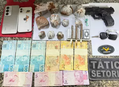 Empresário de 18 anos tenta atropelar PM e é preso com drogas e simulacro em Boa Vista