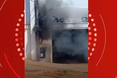 Incêndio em fiação elétrica assusta funcionários de oficina mecânica em Juara, MT