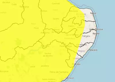 Inmet renova alerta amarelo para chuvas intensas em 50 cidades de Pernambuco