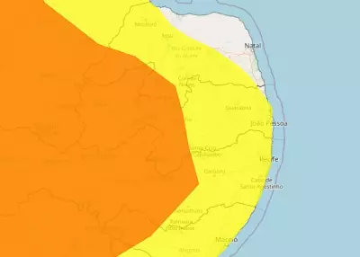 Inmet renova alertas amarelo e laranja para chuvas intensas em toda a Paraíba