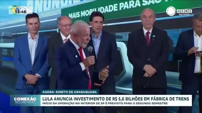 Lula anuncia investimento bilionário de R$ 5,6 bi em fábrica de trens chineses em Araraquara