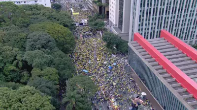 Manifestantes pró-Bolsonaro realizam ato 'Acorda Brasil' na Avenida Paulista