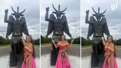Mãe de Santo vira porta-voz e constrói santuário com estátua de 5 metros para Belzebu