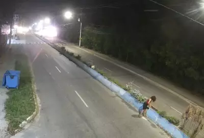Mulher é flagrada arrancando plantas de canteiro em Búzios em ato de vandalismo