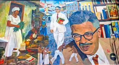 Mural homenageia Edison Carneiro no Catete e museu ganha nova reserva técnica