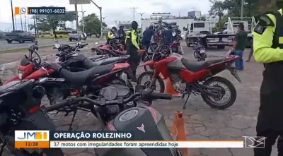 Operação 'Rolezinho' apreende 37 motos irregulares em São Luís após cinco anos de ações