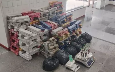 Polícia Militar apreende mais de meia tonelada de drogas em Feira de Santana, Bahia