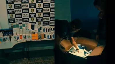 Polícia recupera 157 celulares e prende suspeitos de furto em loja de eletrônicos em Nova Ubiratã