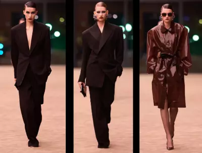 Saint Laurent por Vaccarello: Alfaiataria dos anos 70/80 inspira coleção com ombros marcantes