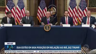 Trump afirma que EUA estão em 'posição muito boa' contra o Irã e que liderança iraniana desaparece