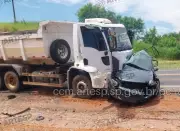 Acidente fatal entre carro e caminhão na SP-191 em Rio Claro deixa uma vítima