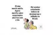 Charge de J. Caesar critica política brasileira em 24 de março