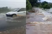 Cheia do Rio Gurguéia alaga estradas e interditam vias no Sul do Piauí