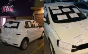 Comerciante cobre carro com avisos após estacionamento em vaga exclusiva em Goiânia