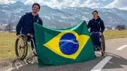 Cristian Ribera e Aline Rocha serão porta-bandeiras do Brasil na abertura das Paralimpíadas de Inverno