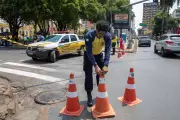 Cuiabá terá interdições no centro neste fim de semana para obras de drenagem e no Mercado Central