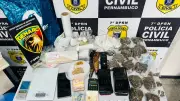 Dupla é presa com drogas em laboratório clandestino em Caruaru, Agreste de Pernambuco