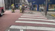 Explosão subterrânea bloqueia ruas no Centro Histórico de Porto Alegre