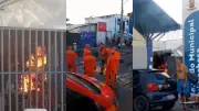 Incêndio atinge Mercado Municipal em Teresina e deixa feridos; bombeiros atuam no local