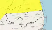 Inmet renova alerta amarelo de chuvas intensas para 56 cidades da Paraíba