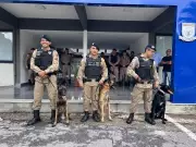Ipatinga: Polícia Militar reforça combate ao crime com três novos cães farejadores