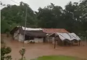 Moradora registra desespero com casa alagada após chuvas intensas em Santa Rosa do Tocantins