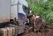 Motorista de 60 anos morre em acidente grave entre caminhão e caminhonete na BR-153 em Barrolândia