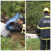 Motorista morre em acidente com caminhão de combustíveis que tombou na LMG-628 em Unaí