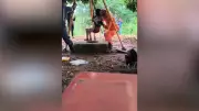 Mulher de 40 anos é resgatada por bombeiros após cair em cisterna de 12 metros em Minas Gerais