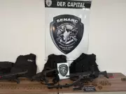 Operação policial em São Luís prende duas pessoas e apreende arsenal de uso restrito
