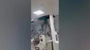 Paciente em surto cai do teto após forro ceder em hospital do Rio de Janeiro
