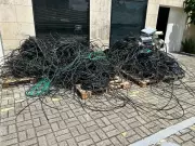 Polícia apreende mais de meia tonelada de cabos furtados em operação em Fortaleza