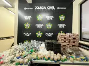 Polícia Civil apreende mais de 100 kg de drogas em residência abandonada em Volta Redonda