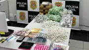 Polícia Civil apreende mais de 8 mil porções de drogas em Sorocaba; casal foge