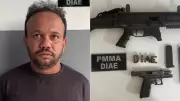 Polícia prende líder de facção criminosa e apreende submetralhadora na BR-135 no Maranhão