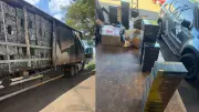 Receita Federal apreende 261 celulares escondidos em caminhão de reciclagem no Paraná