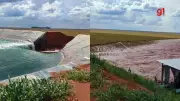 Rompimento de reservatório em fazenda causa danos a plantação de soja no Sul do Piauí