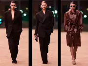Saint Laurent por Vaccarello: Alfaiataria dos anos 70/80 inspira coleção com ombros marcantes