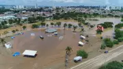 Temporal em Sorocaba interdita Parque Porto das Águas após alagamento e contaminação