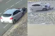 Vídeo mostra carro atropelando e arrastando motociclista que morreu em Teresina