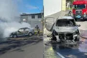 Veículo é consumido por incêndio em avenida de Limeira, SP, sem vítimas