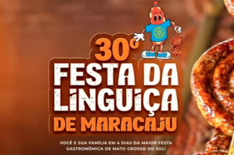 30ª Festa da Linguiça de Maracaju começa com shows e solidariedade