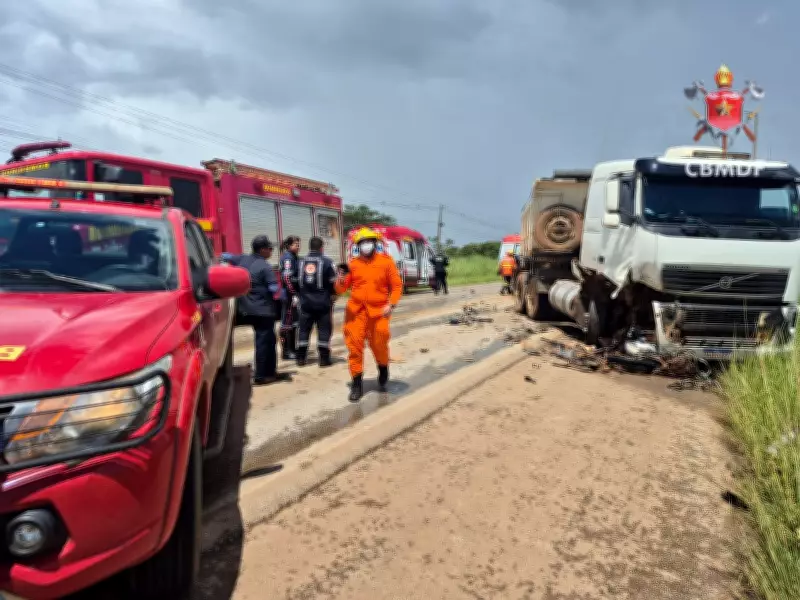 Acidente com três veículos na BR-080 mata motociclista em Brazlândia