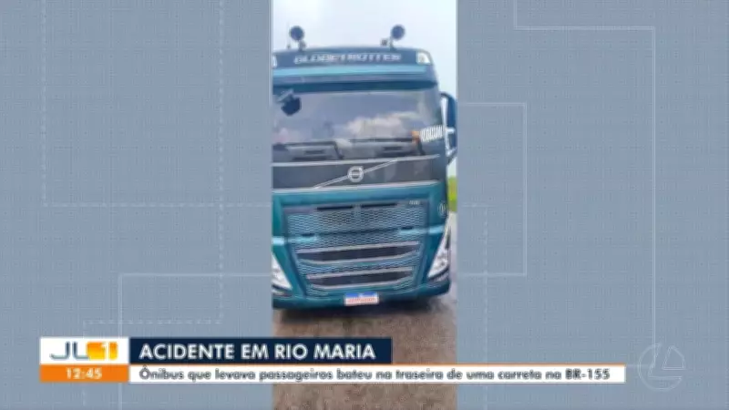 Acidente fatal entre caminhões na BR-155, no sul do Pará, deixa uma vítima