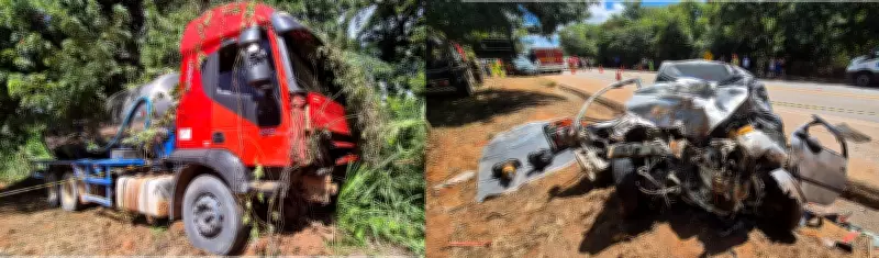 Acidente fatal na BR-262: Casal morre após colisão frontal com caminhão leiteiro
