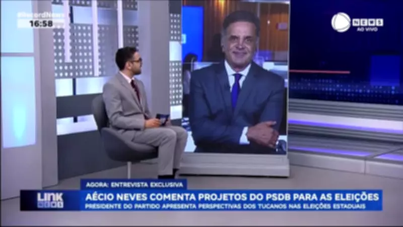 Aécio Neves comenta projetos do PSDB e possíveis candidaturas para as eleições