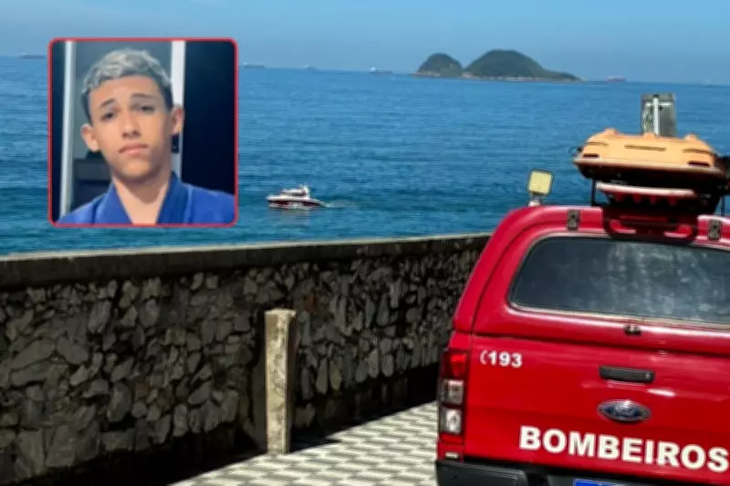 Adolescente desaparece no mar de Guarujá ao tentar salvar amiga que escorregou
